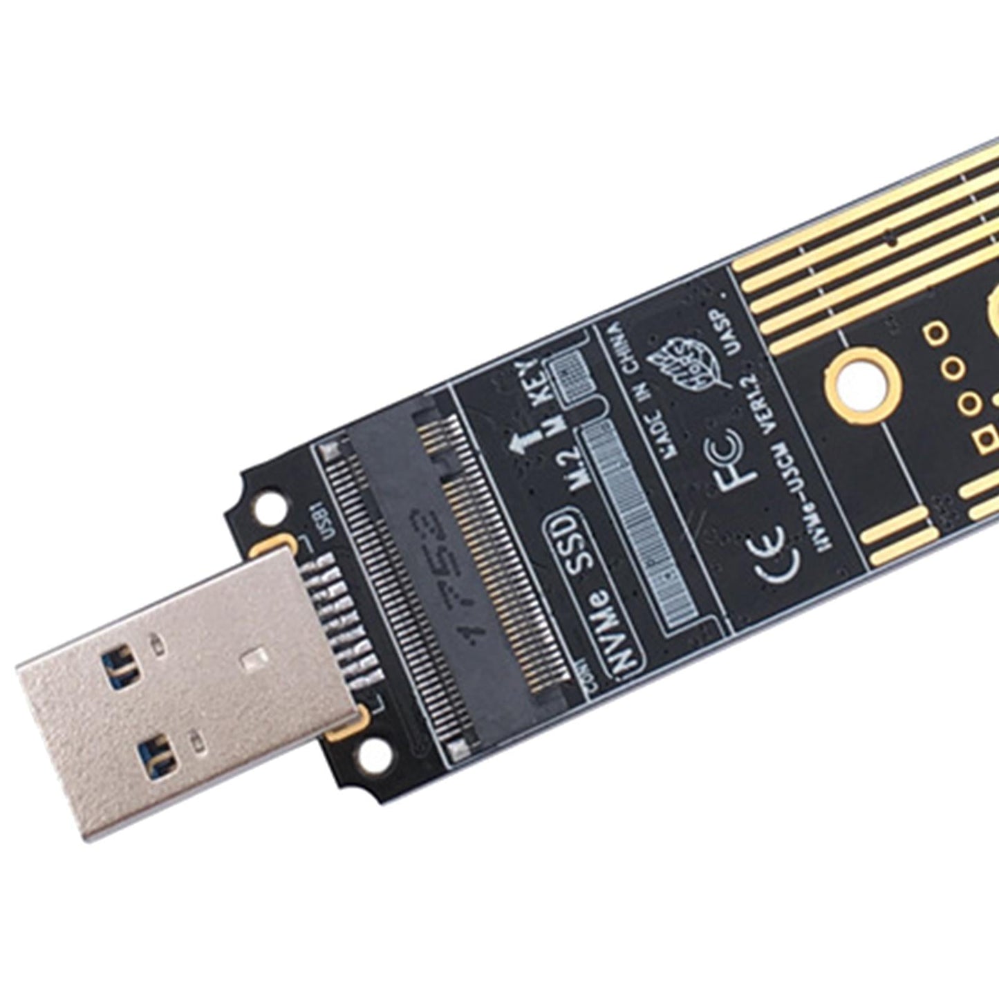 NVME to USB 3.1 Adapter Type A Card Converter Reader with Key B/Key B+M JMS583--USB3.1