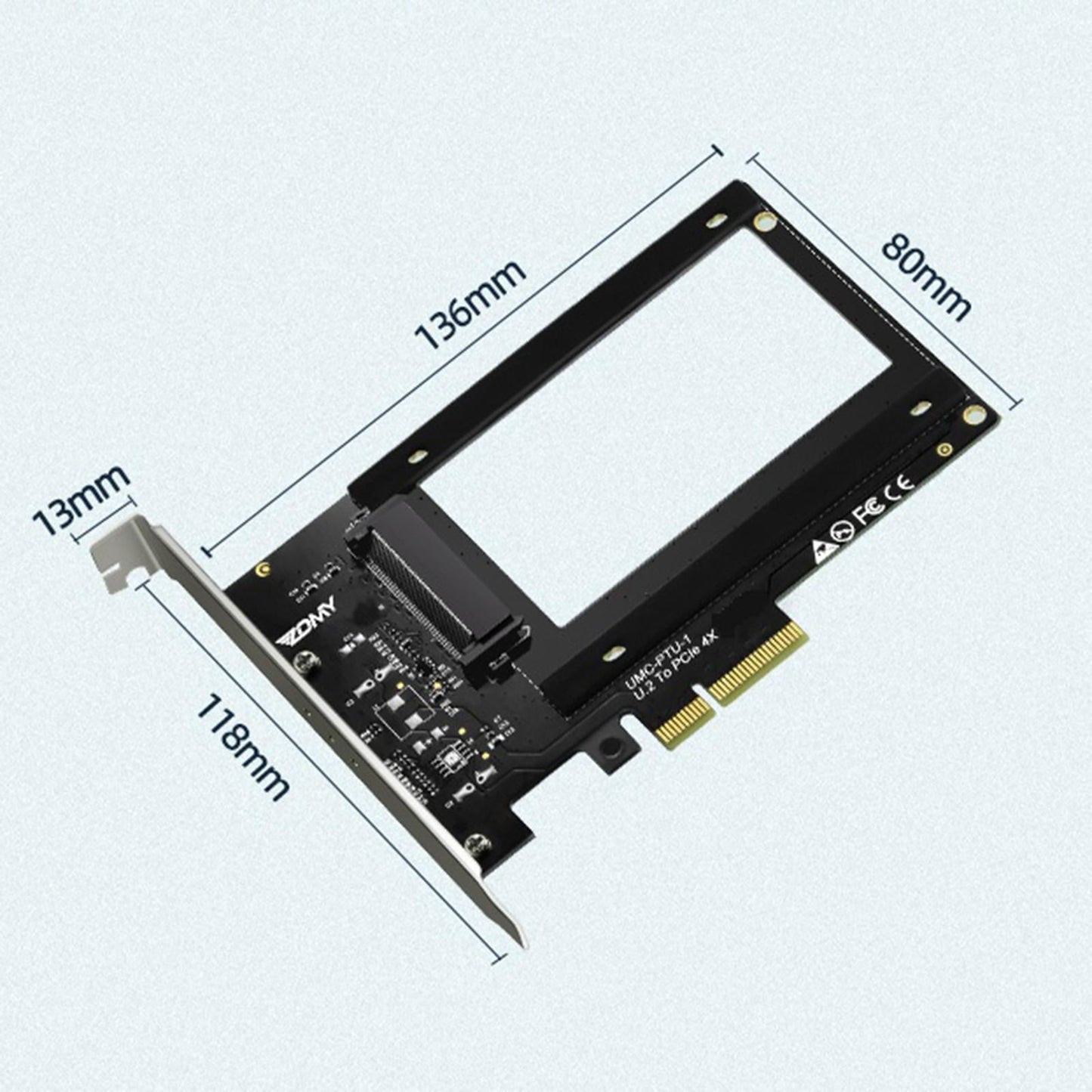 U.2 SSD to PCIe X4 3.0 Adapter SFF-8639 PCIe NVMe SSD Adapter U.2