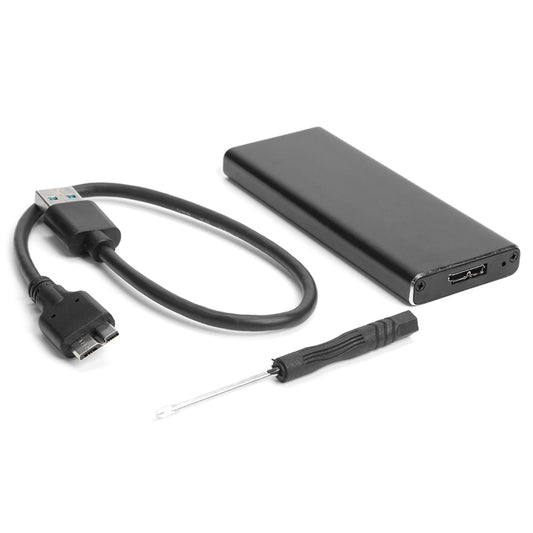 M.2 NGFF to USB 3.0 SSD Enclosure Adapter 6Gbps with UASP with Key B/Key B+M Silver