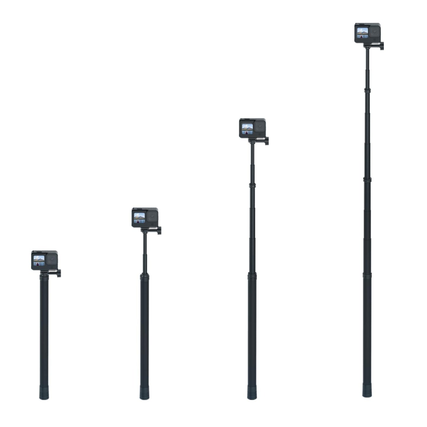 9.8ft Extendable Monopod Selfie Stick for GoPro Hero Durable Wide Compatible
