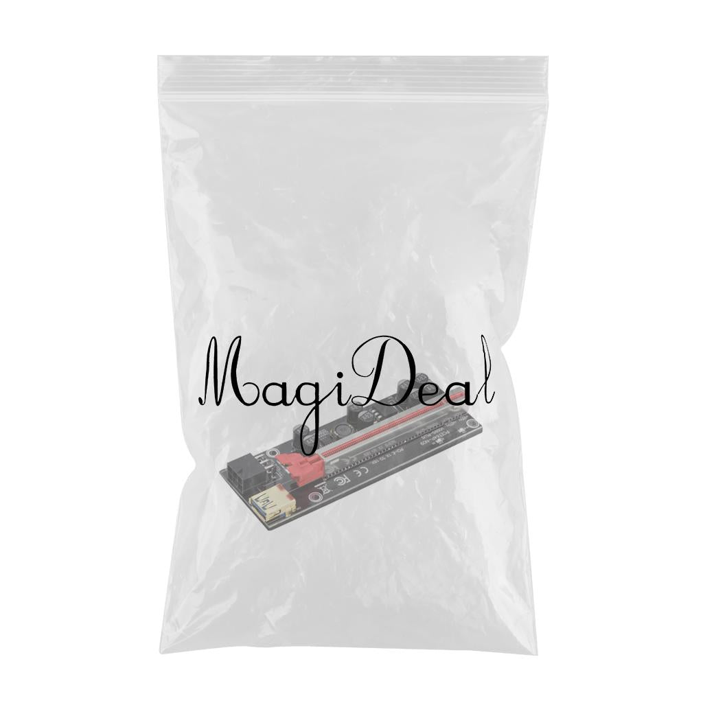 PCI-E Riser Card PCIe 1X to 16X USB3.0 Cable for GPU Mining Red Card Slot