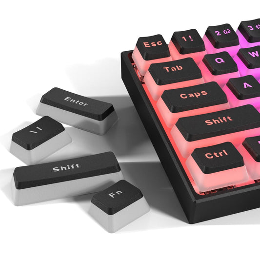 60% GK61 Mechanical Gaming Keyboard 61 Keys LED Backlit Wired for PC black