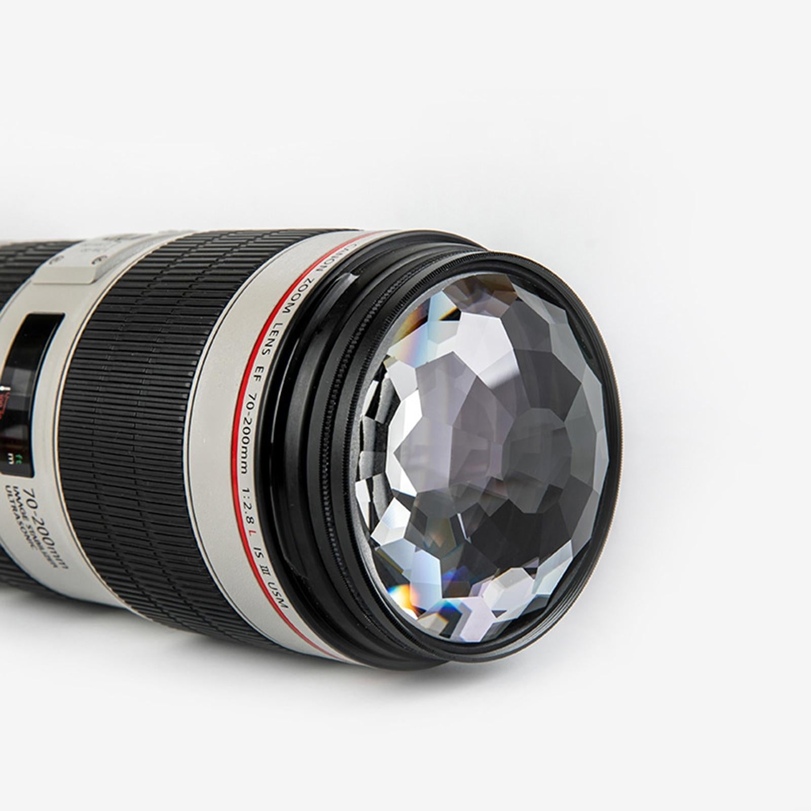 Camera Glass 77mm Kaleidoscope Prism Filter Camera Photography Accesories
