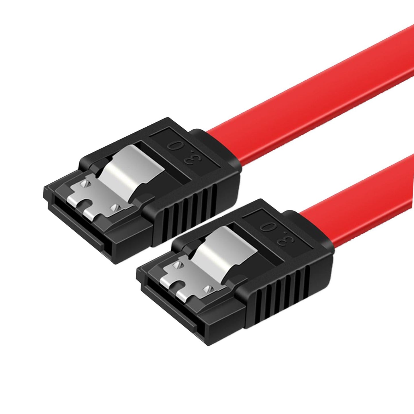 SATA Cable III 3.0 Flat Data Cable 100cm for HDD SDD Red Straight