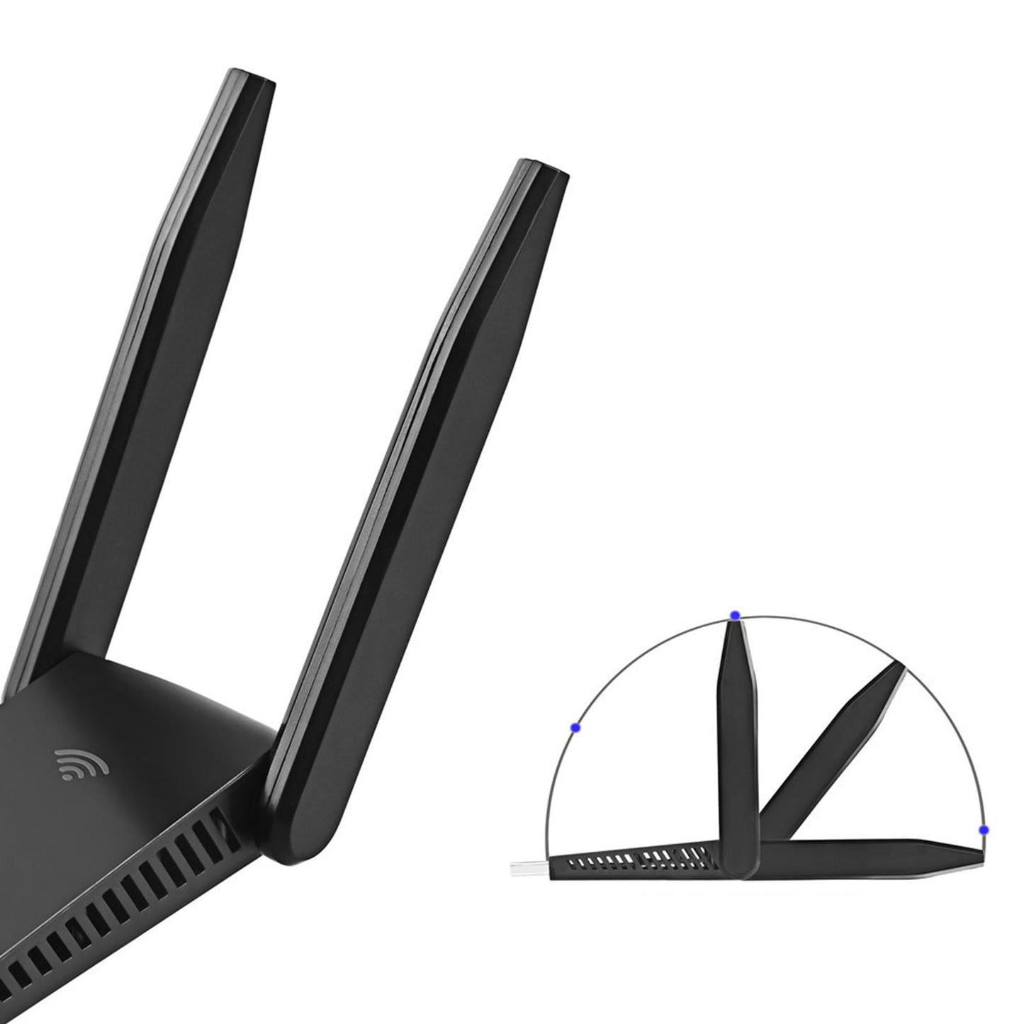 WiFi Adapter 1200Mbps USB Dock Wireless Network Card Dual Band WiFi Dongle