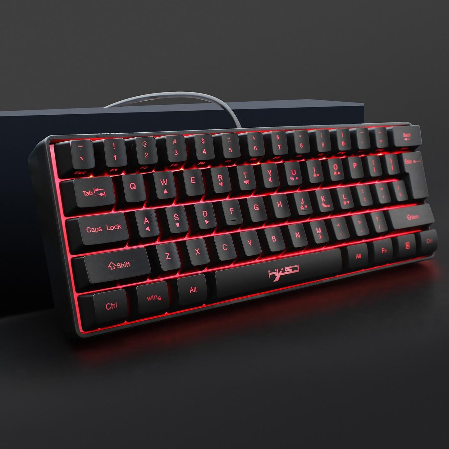 Gaming Mini Wired Keyboard RGB Backlit USB for Laptops Keyboard Mouse Combo