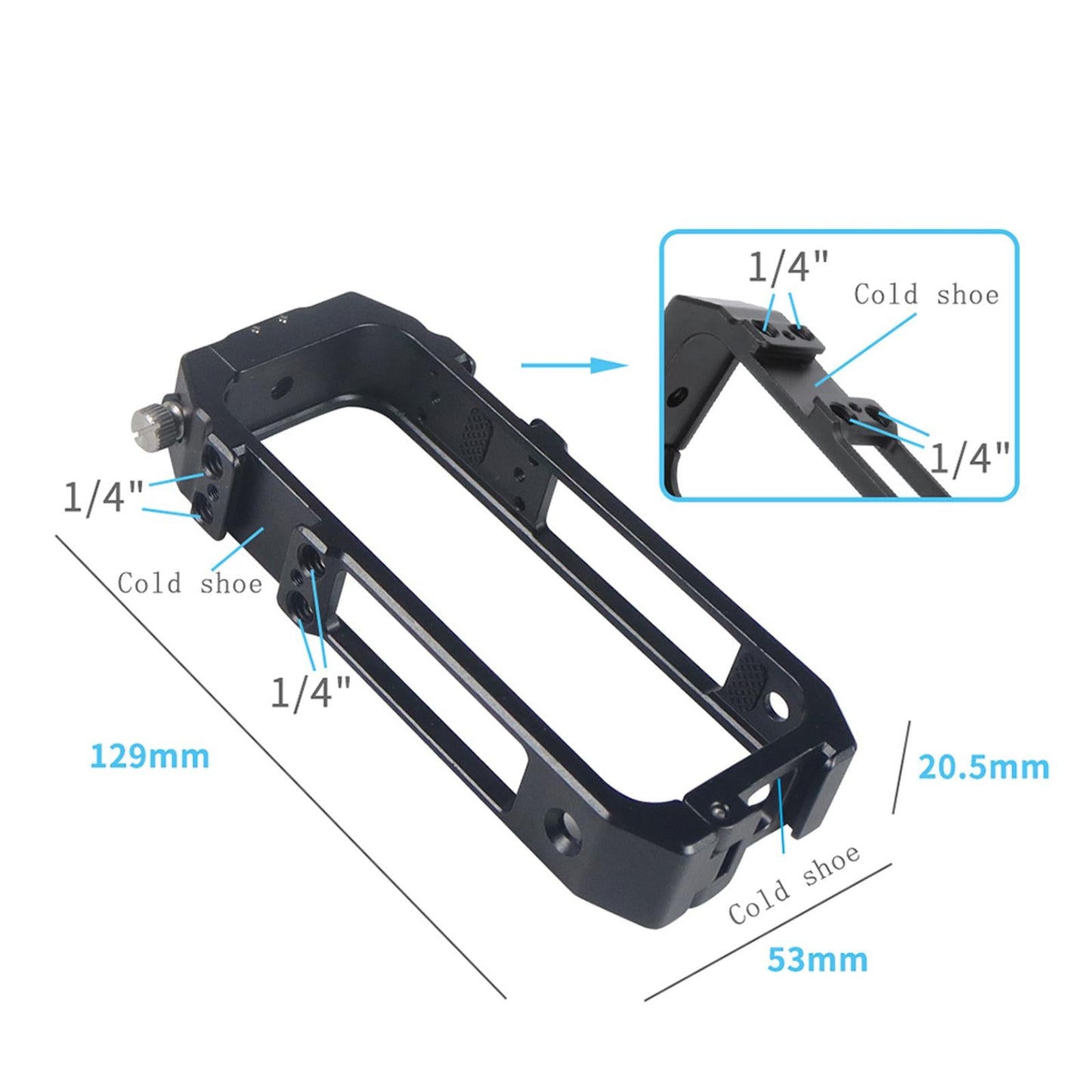 Protective Frame CNC Protective Cage Border Case Holder For Insta 360 ONE X2