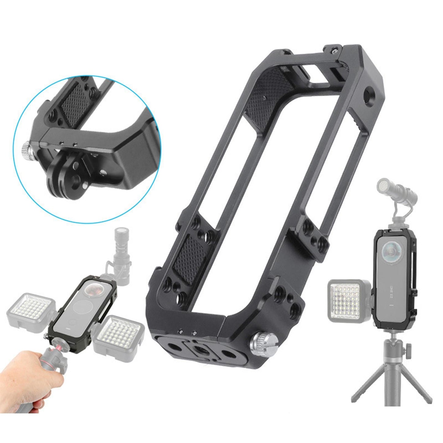 Protective Frame CNC Protective Cage Border Case Holder For Insta 360 ONE X2