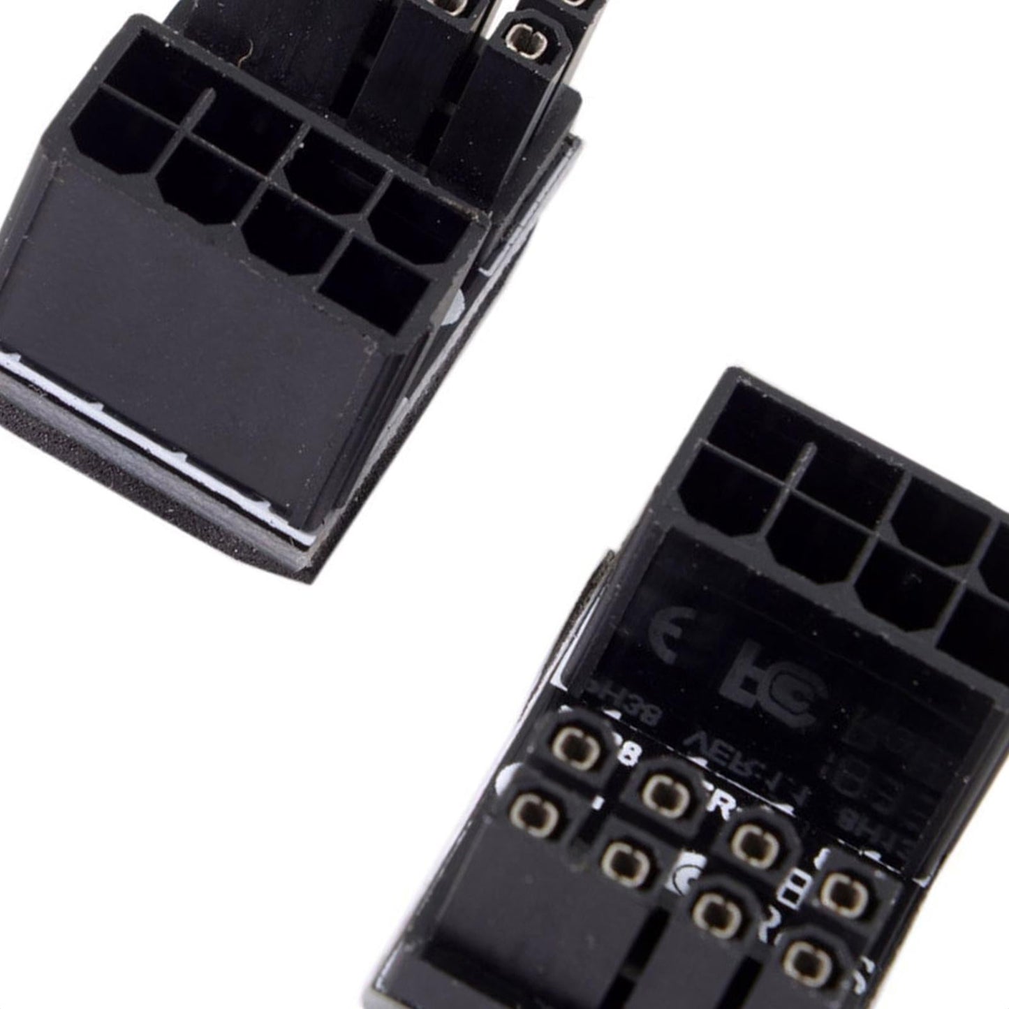 2Pcs GPU 180 Degree Angle Power Adapter Set for Desktops Graphics Card 8PIN