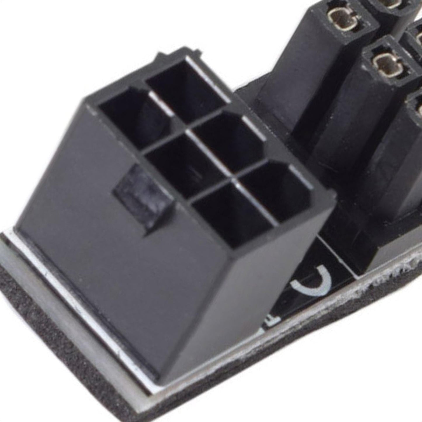 2Pcs GPU 180 Degree Angle Power Adapter Set for Desktops Graphics Card 6PIN