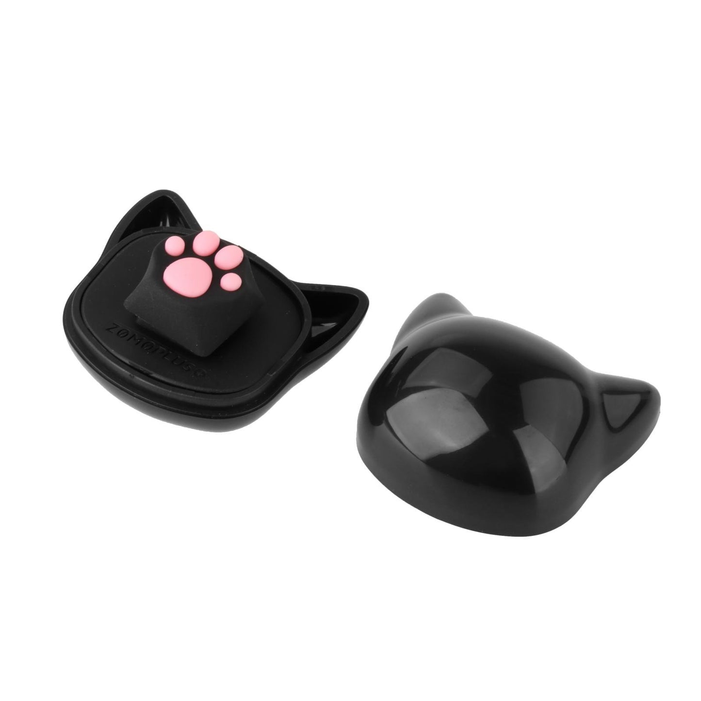 Customized ABS Silicone Kitty Paw Cat Paws Pad Keyboard key Caps Black pink