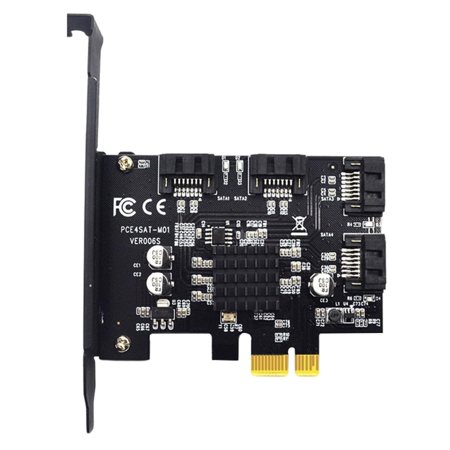 4-Port pci-e to SATA 3.0 Expansion Card Adapter Converter Boards for PC