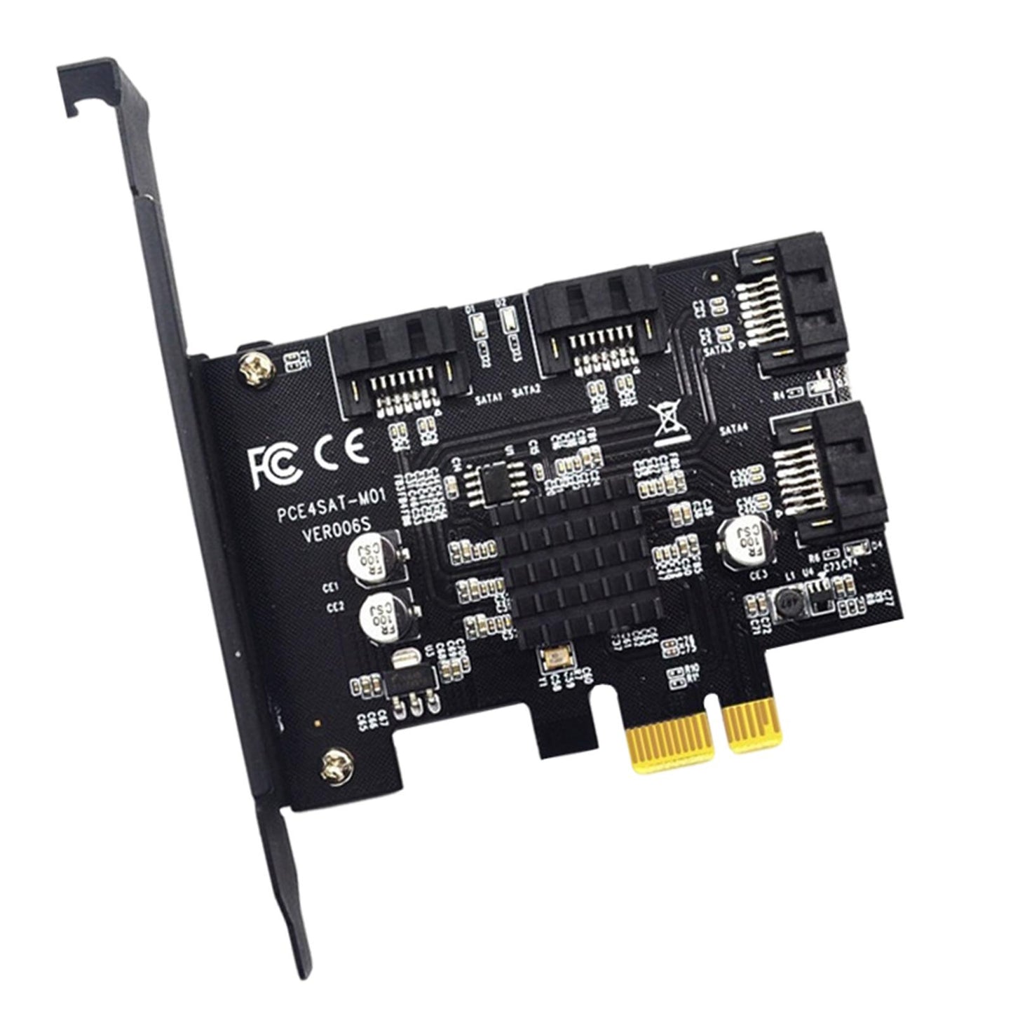 4-Port pci-e to SATA 3.0 Expansion Card Adapter Converter Boards for PC
