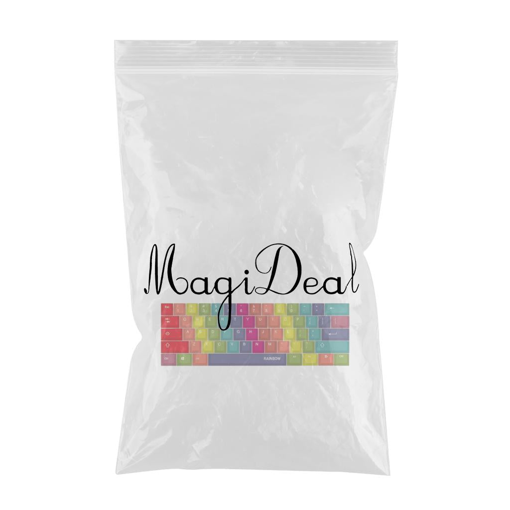 61 Keys Rainbow Keycaps OEM Profile DIY Keyboard Accessories for Cherry