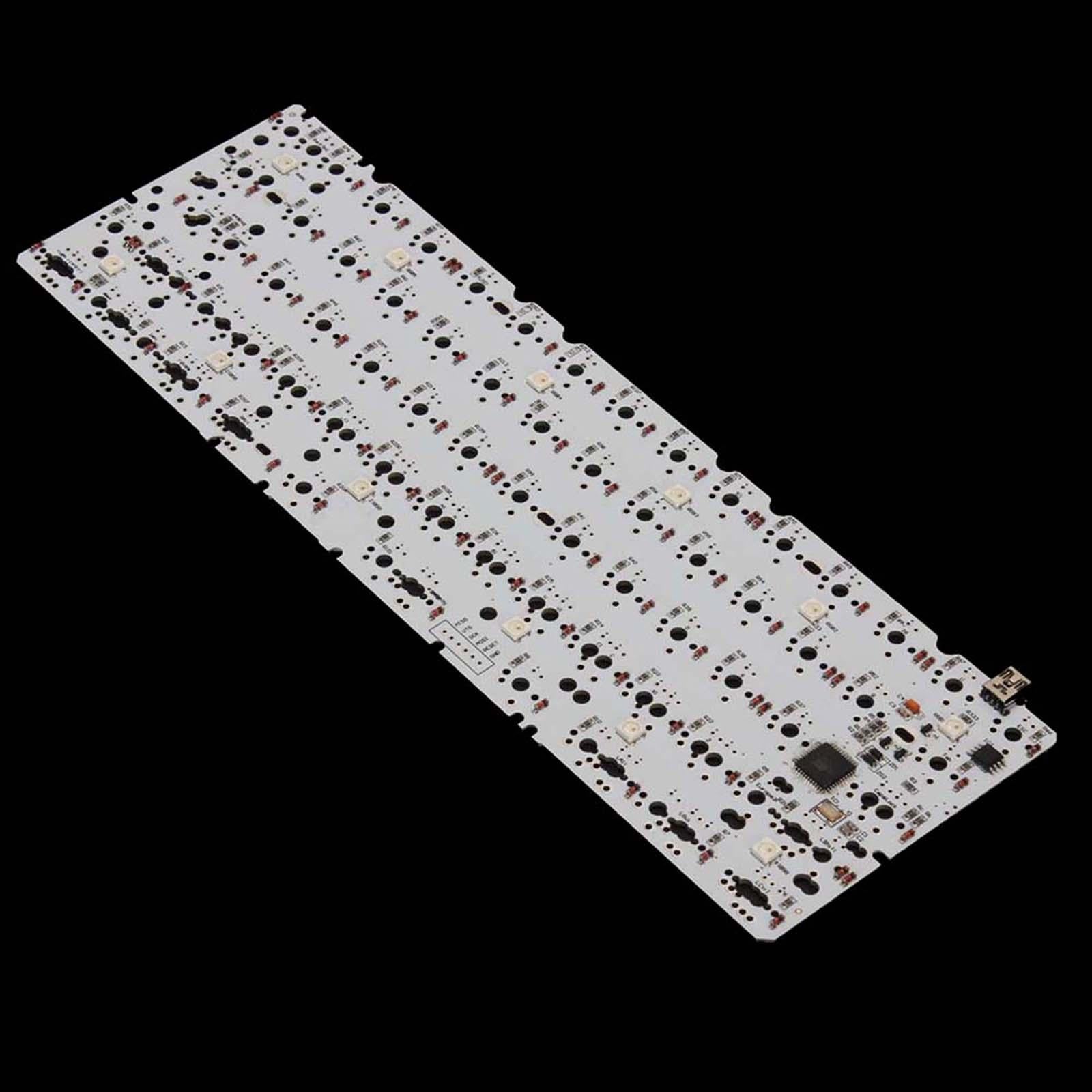 Keyboard Led Pattern Acrylic 61 Key RGB LEDs Hotswap DIY Kit for 60% Mechanical Keyboard ...