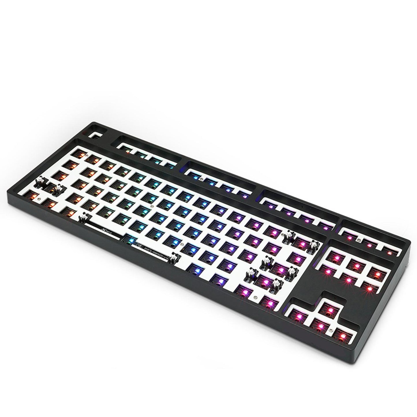 87Key Mechanical Keyboard Kit Hot Swappable Light Effect Black