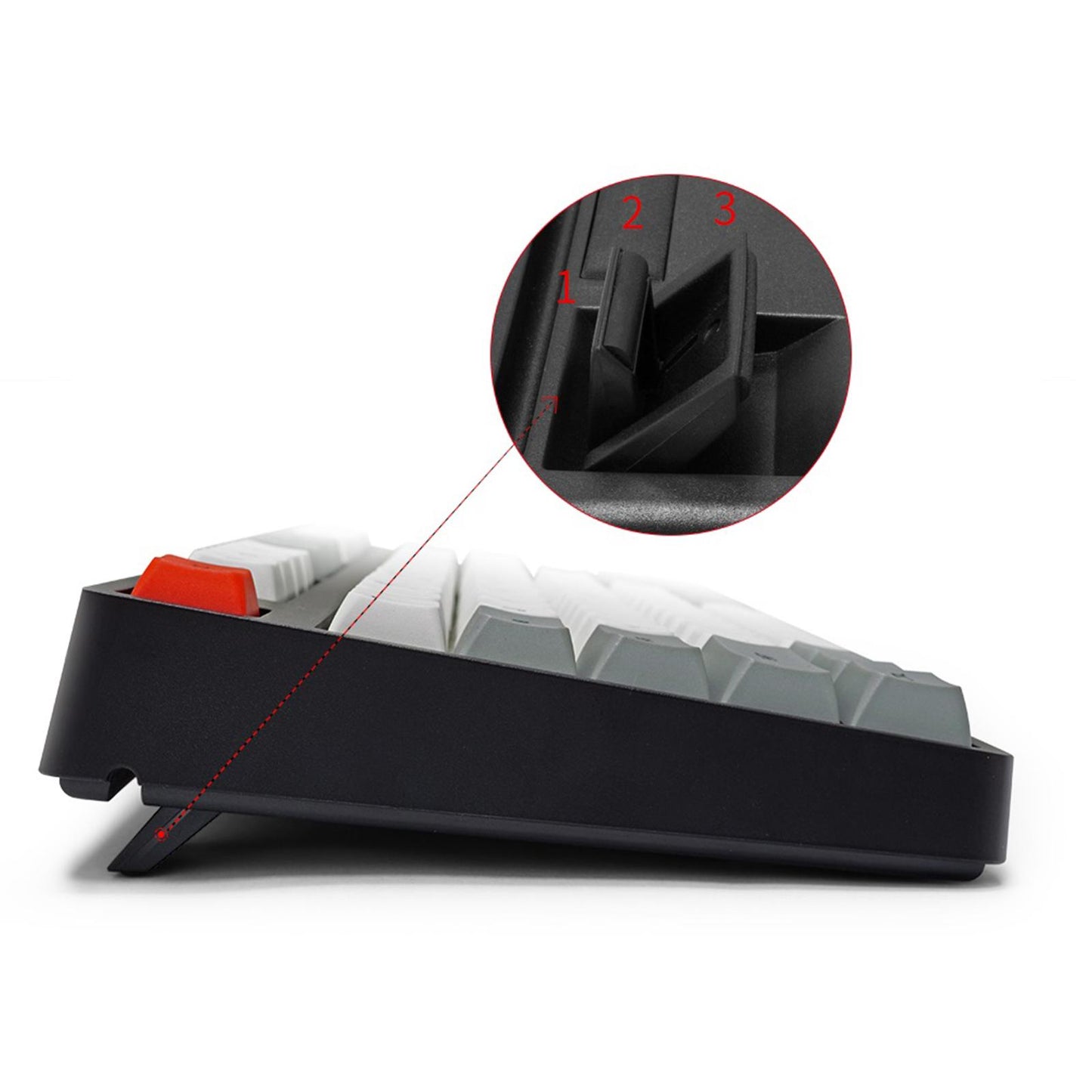 87Key Mechanical Keyboard Kit Hot Swappable Light Effect Black