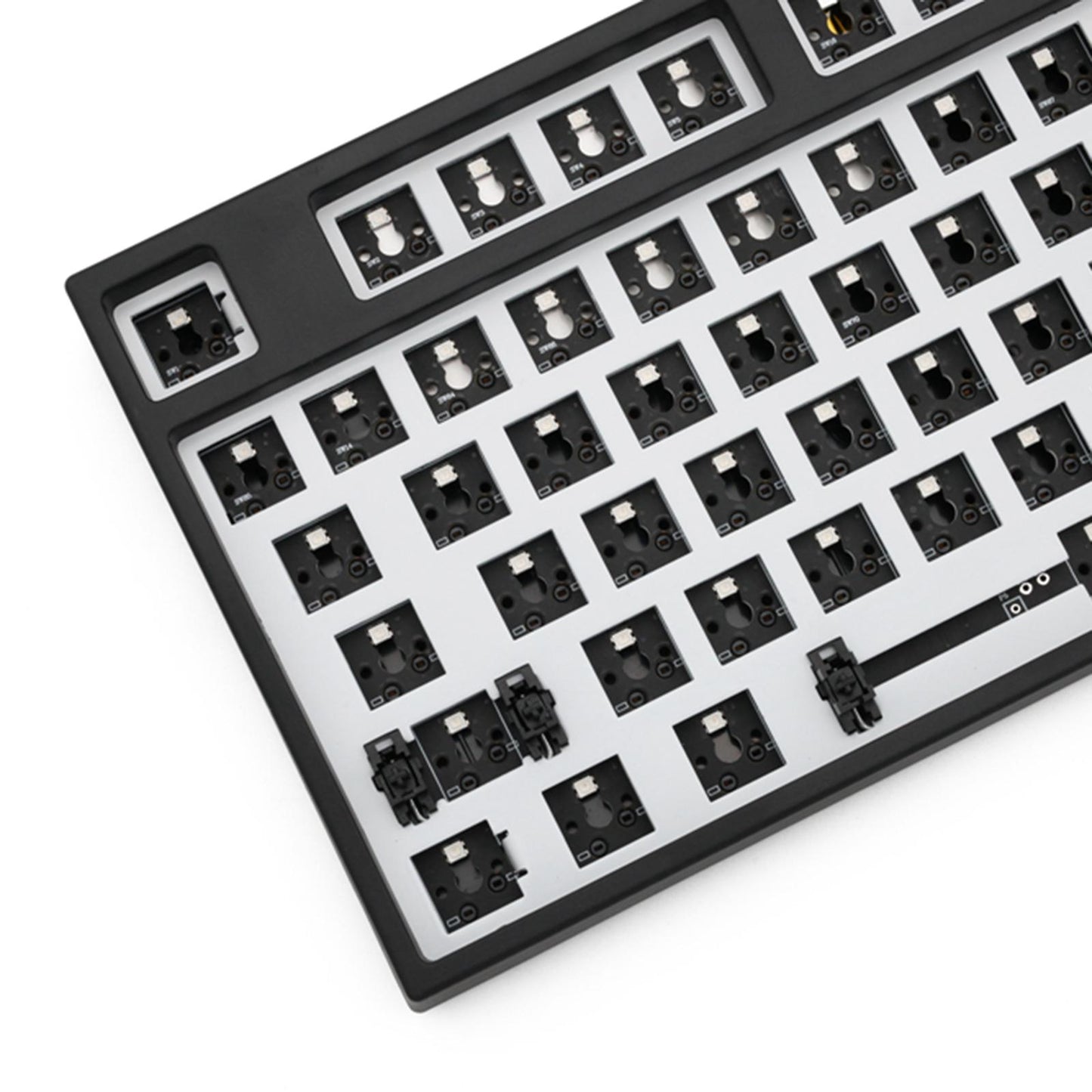 87Key Mechanical Keyboard Kit Hot Swappable Light Effect Black
