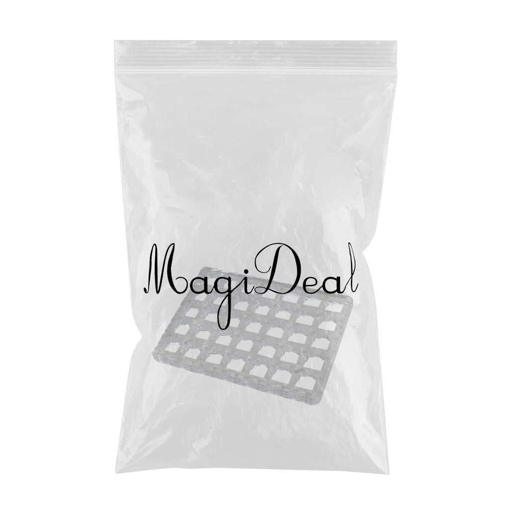 Transparent Button Tester Base Acrylic Storage for Keyboard 14x14x1cm