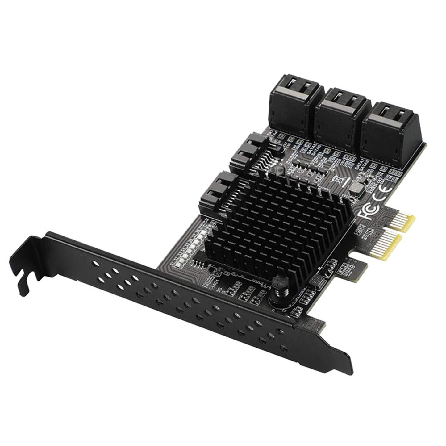 PCIe 8 Ports SATA III 6Gbps Adapter Converter Board Expansion Card for HDD