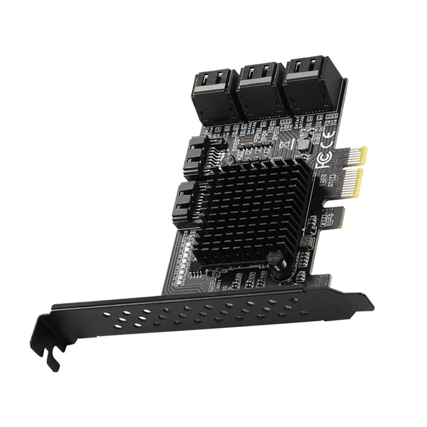 PCIe 8 Ports SATA III 6Gbps Adapter Converter Board Expansion Card for HDD