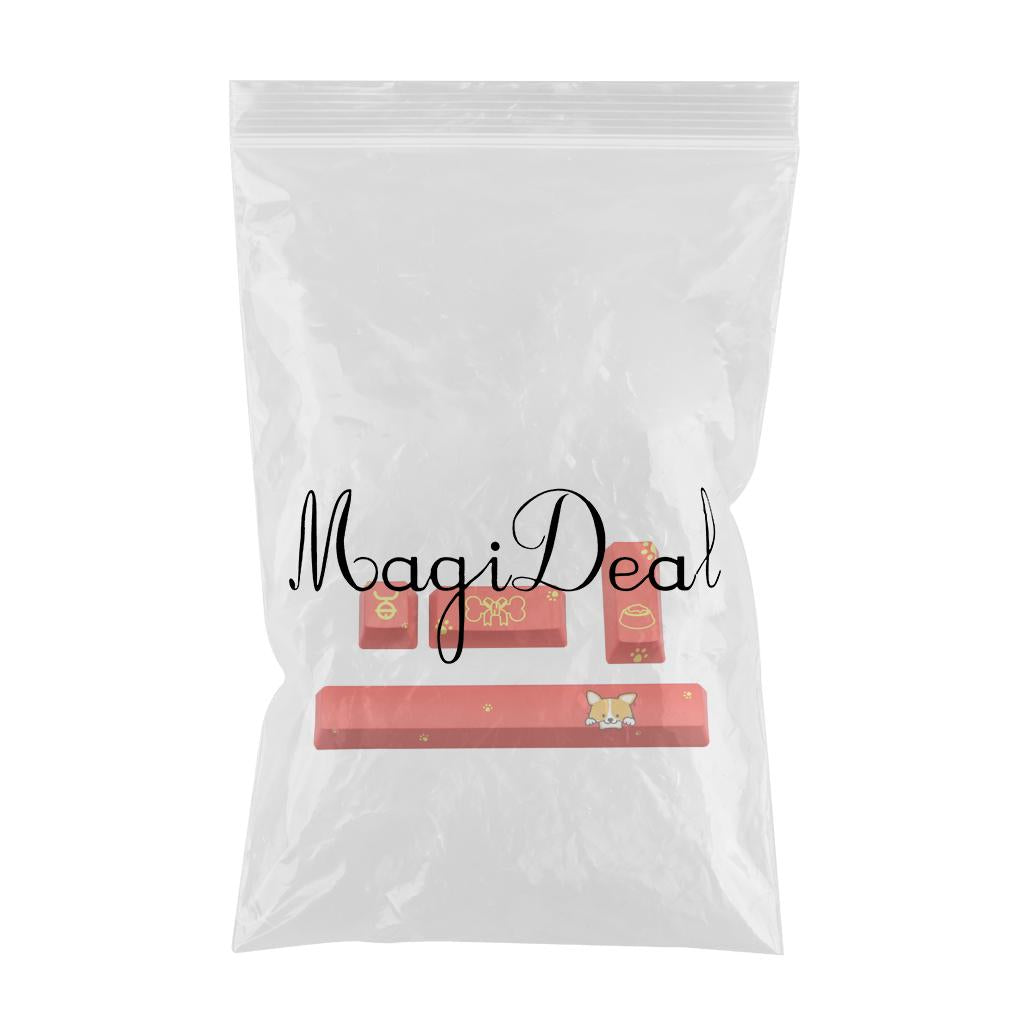 4-pack Keycaps Set PBT Five Sides Dye-Subbed Space Bar 6.25U ESC Entre keys D