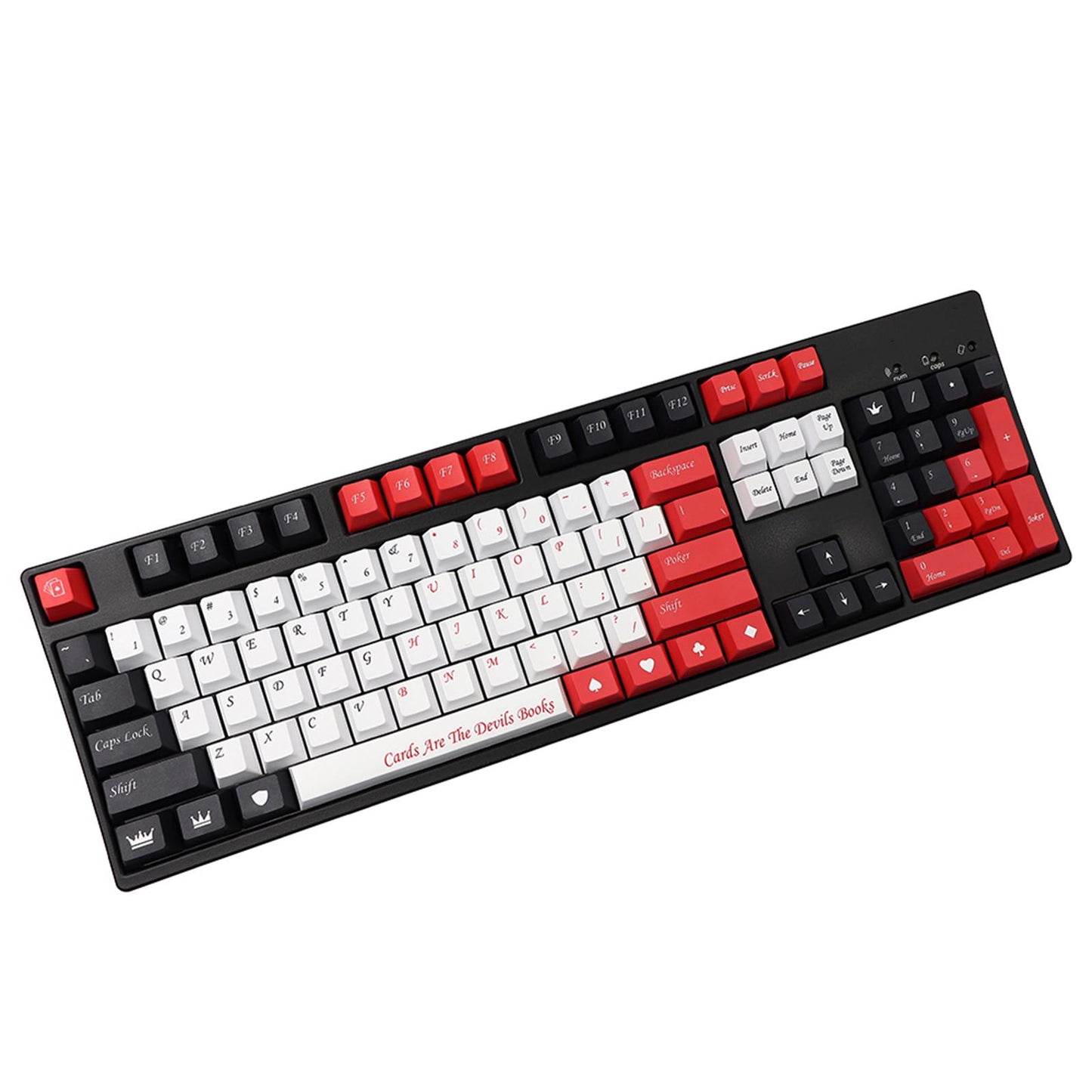 135-Key PBT Poker theme Keycaps for Cherry 61 64 68 72 98 keys Only Keycaps