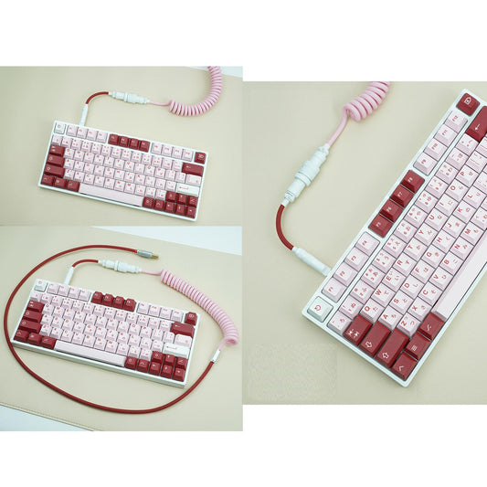PBT 140 Keys Keycaps Cover Cherry Profile for Mechanical Keyboard Durable