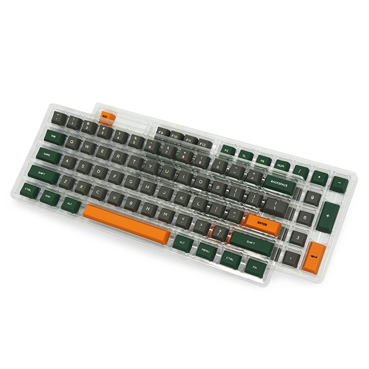 140-Key PC Mechanical Keyboard Keycaps Dustproof Home Office DIY  Green
