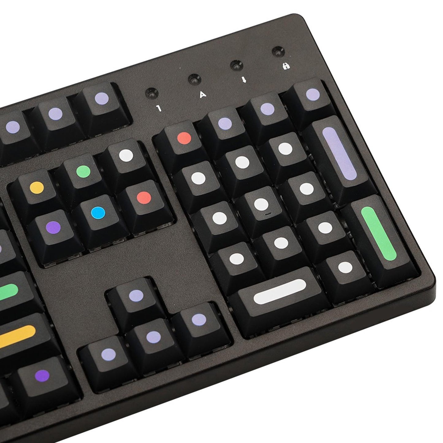 136 Key Mechanical Switch Keyboard Keycaps PBT Keycaps Dustproof  Black