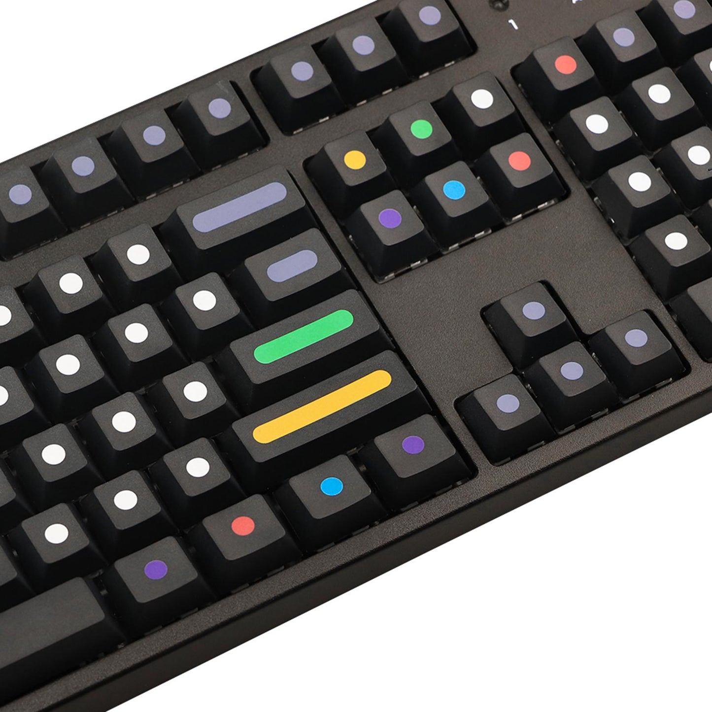 136 Key Mechanical Switch Keyboard Keycaps PBT Keycaps Dustproof  Black