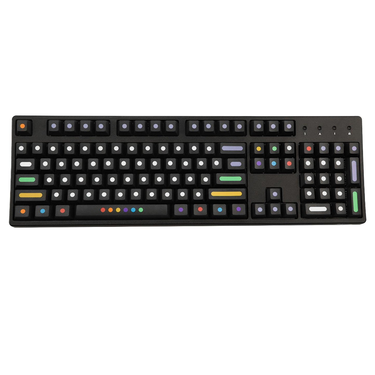 136 Key Mechanical Switch Keyboard Keycaps PBT Keycaps Dustproof  Black