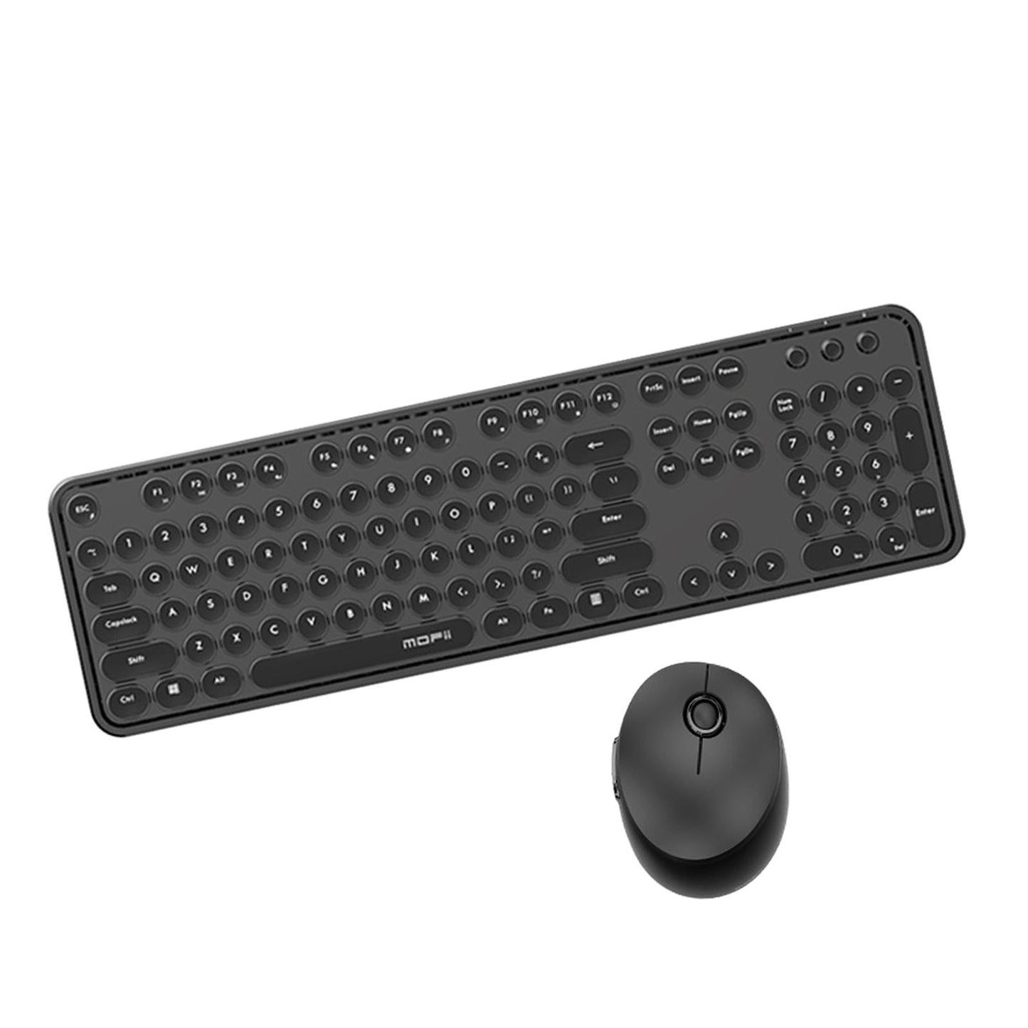 Mini Wireless 2.4G Keyboard with Mouse Combo with Number Pad Black