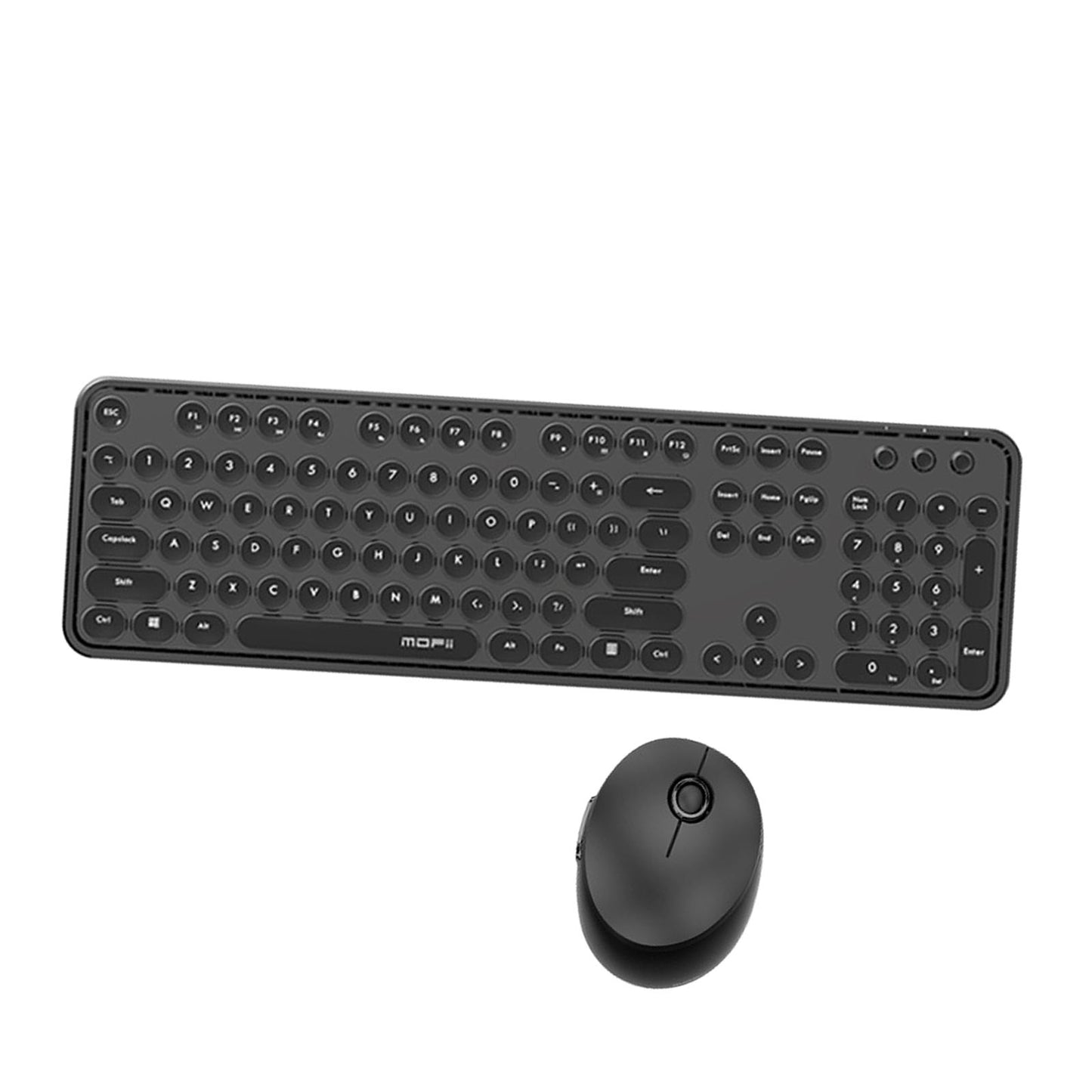 Mini Wireless 2.4G Keyboard with Mouse Combo with Number Pad Black