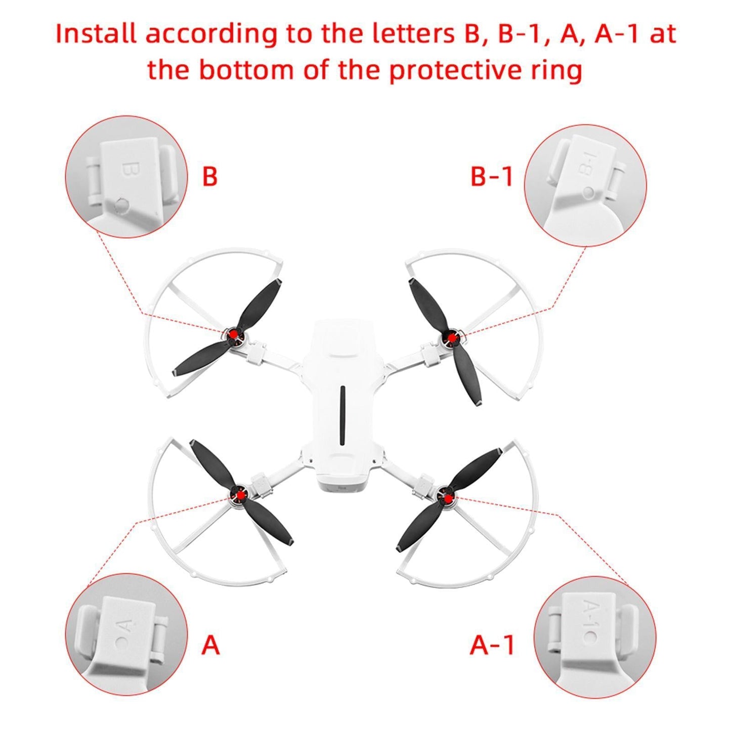 4 Pieces Propeller Guard Blade Cover Protector for FIMI X8 MINI Durable