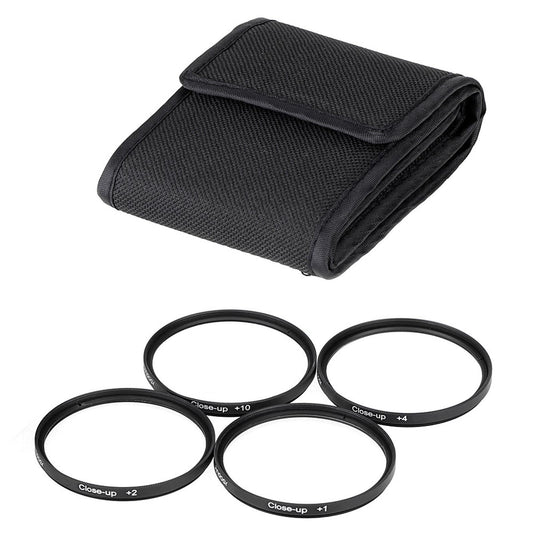 Close-up Filter Kit +1 +2 +4 +10 Lens Set for Digital Cameras  77mm