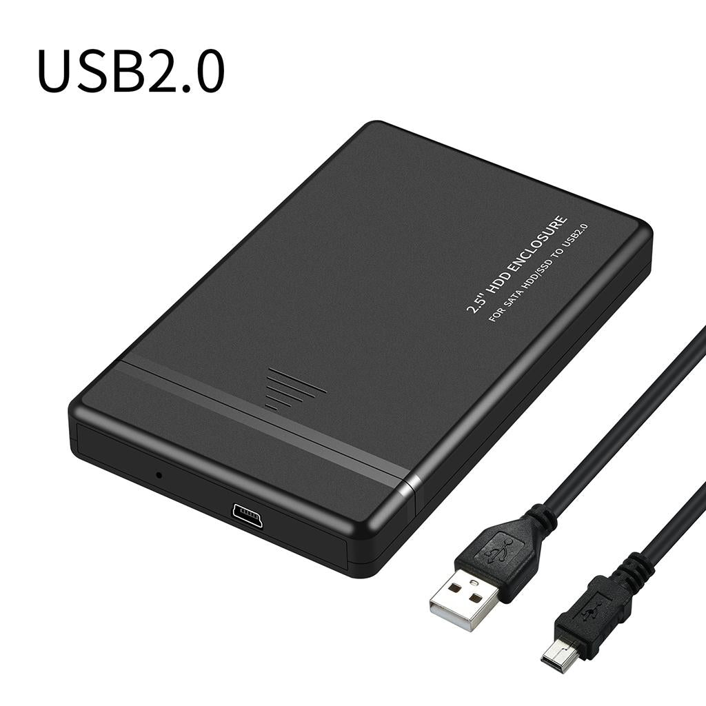 2.5'' Hard Drive Enclosure HDD Case Storage Case USB for Laptop PC  USB2.0