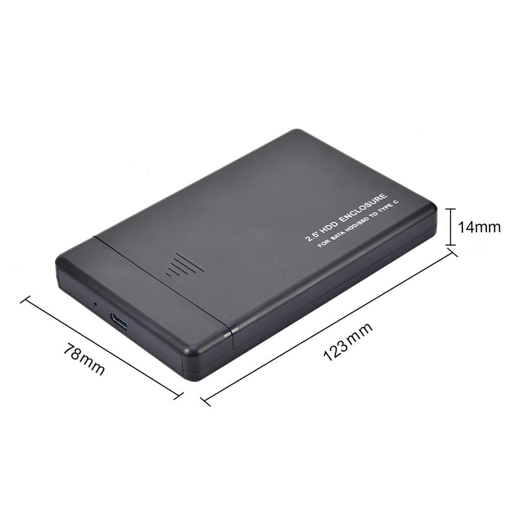 2.5'' Hard Drive Enclosure HDD Case Storage Case USB for Laptop PC  USB3.0