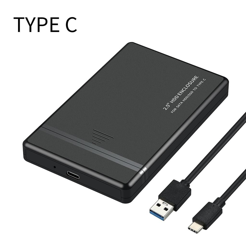 2.5'' Hard Drive Enclosure HDD Case Storage Case USB for Laptop PC  USB3.1