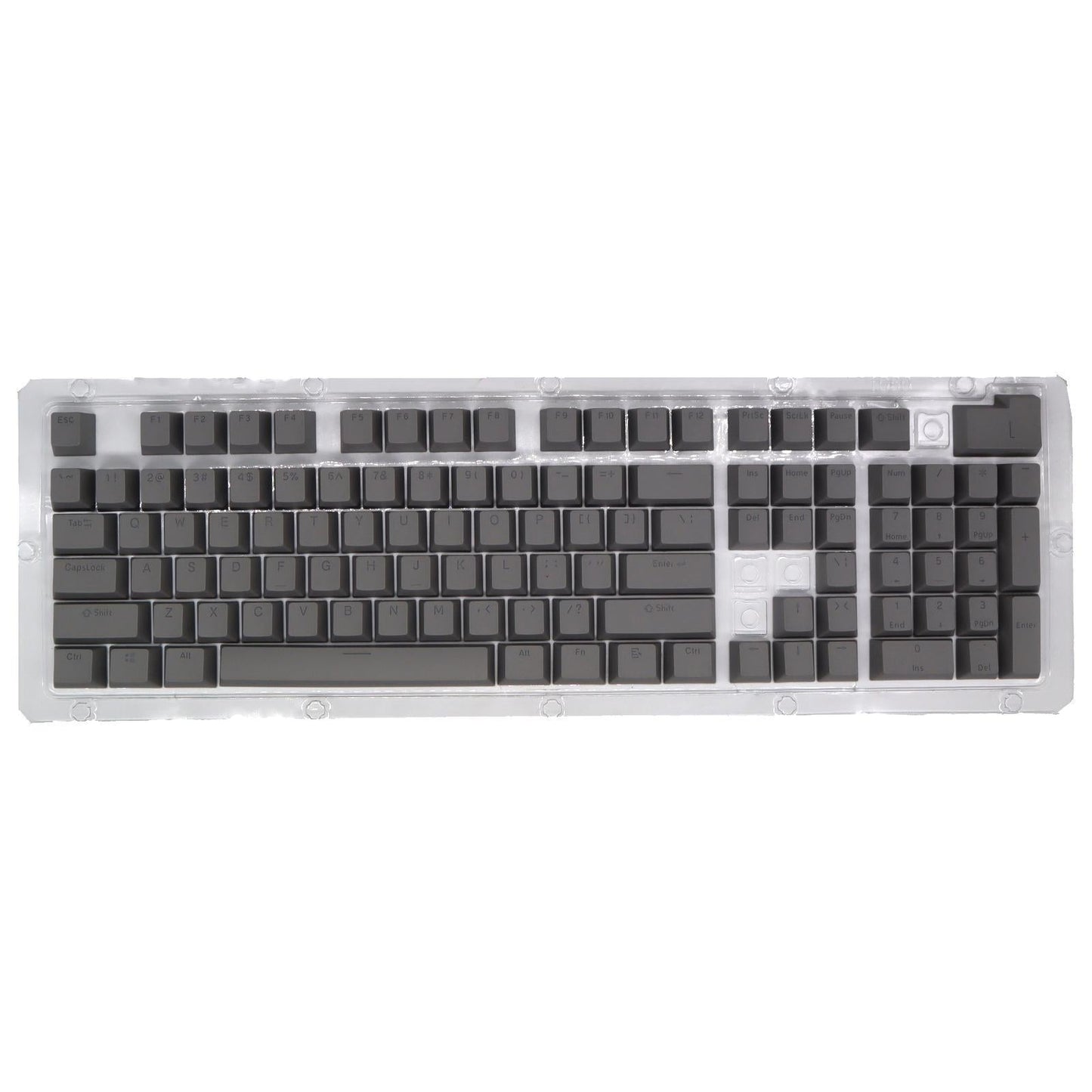 DIY PBT 104 Keys Keycaps for 61 64 72 98 Gaming Mechanical Keyboard  Grey