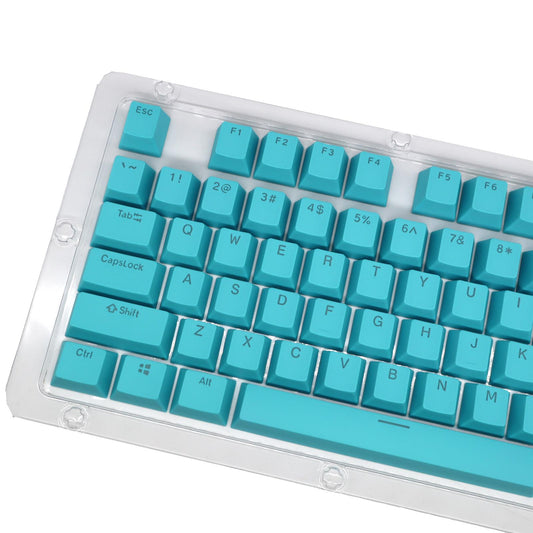 DIY PBT 104 Keys Keycaps for 61 64 72 98 Gaming Mechanical Keyboard  Blue