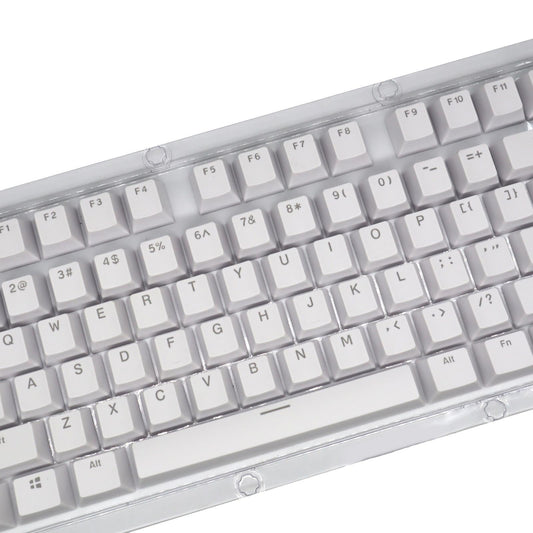 DIY PBT 104 Keys Keycaps for 61 64 72 98 Gaming Mechanical Keyboard  White