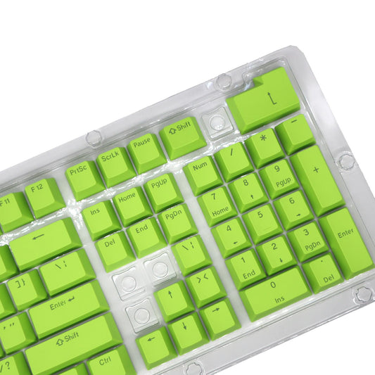 DIY PBT 104 Keys Keycaps for 61 64 72 98 Gaming Mechanical Keyboard  Green