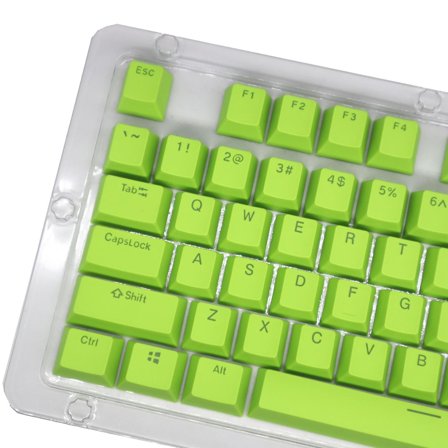 DIY PBT 104 Keys Keycaps for 61 64 72 98 Gaming Mechanical Keyboard  Green