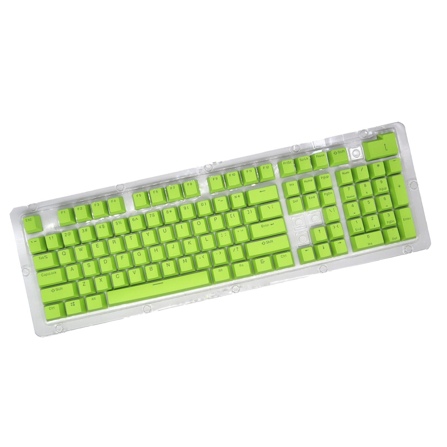 DIY PBT 104 Keys Keycaps for 61 64 72 98 Gaming Mechanical Keyboard  Green