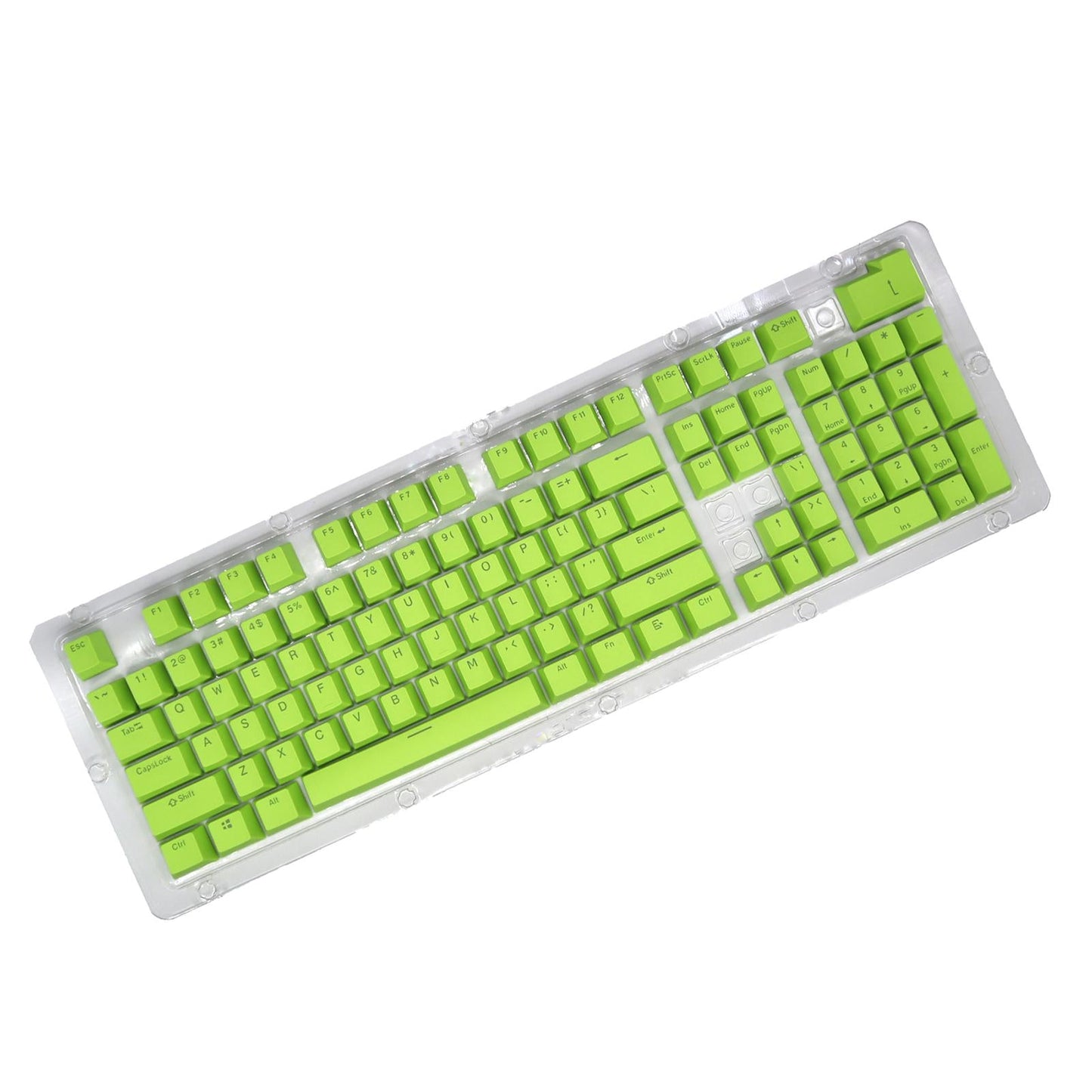 DIY PBT 104 Keys Keycaps for 61 64 72 98 Gaming Mechanical Keyboard  Green