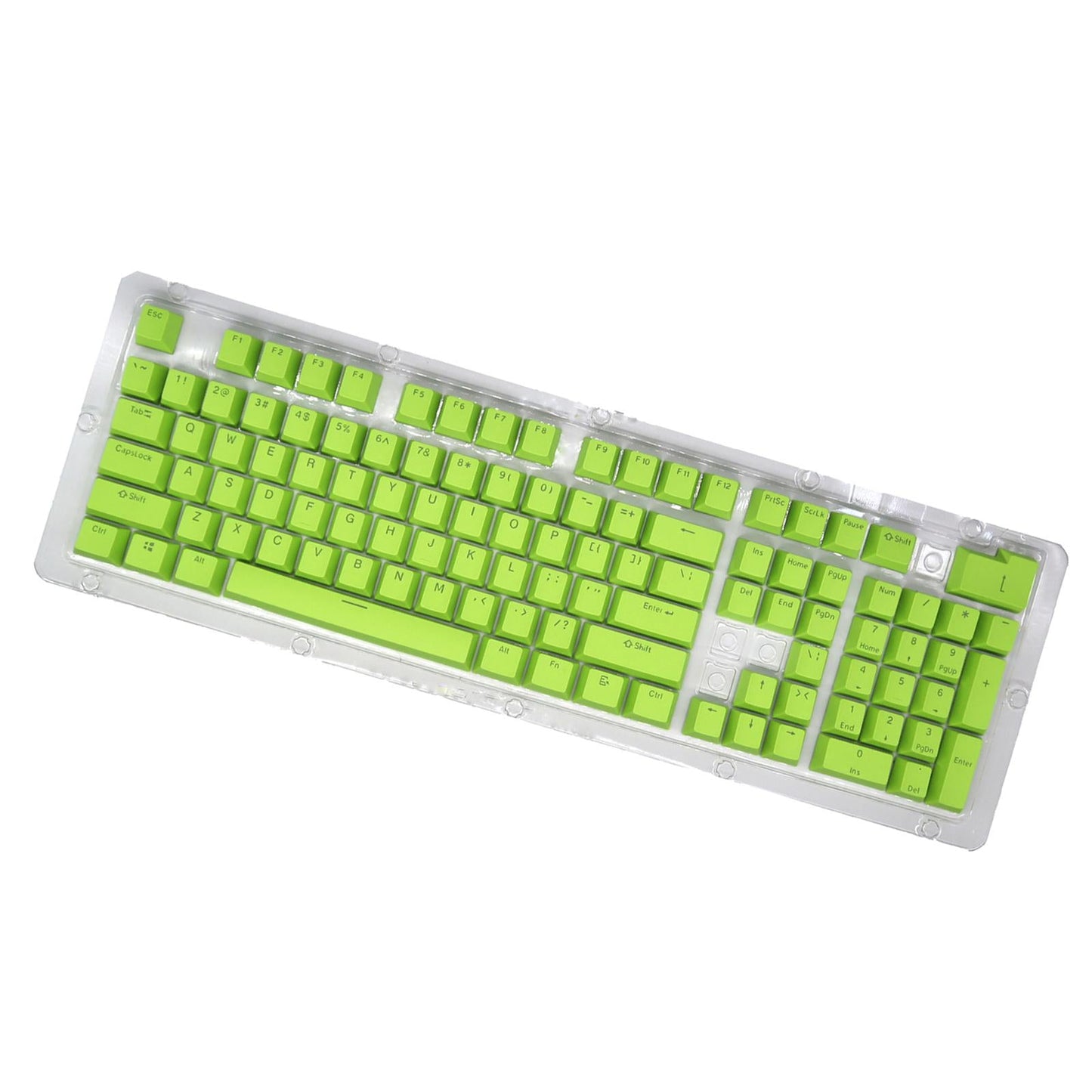 DIY PBT 104 Keys Keycaps for 61 64 72 98 Gaming Mechanical Keyboard  Green