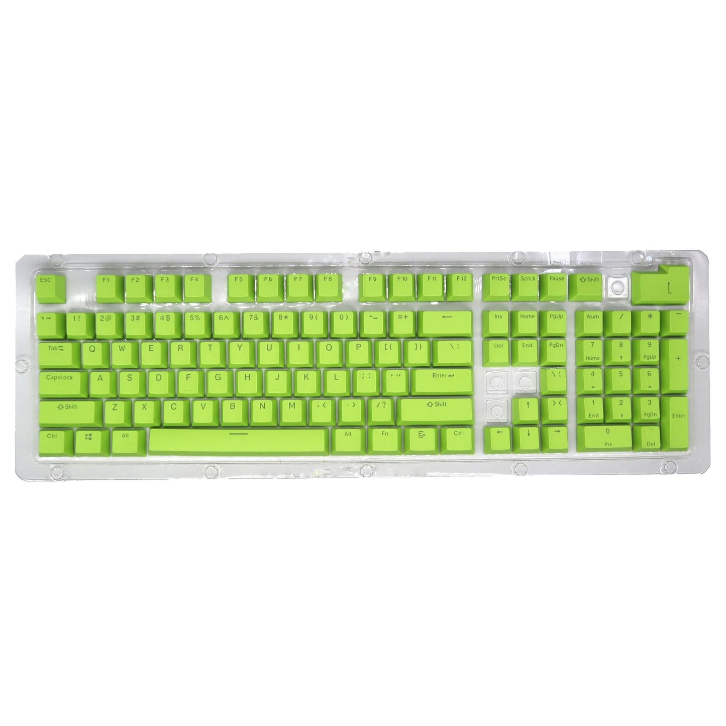 DIY PBT 104 Keys Keycaps for 61 64 72 98 Gaming Mechanical Keyboard  Green