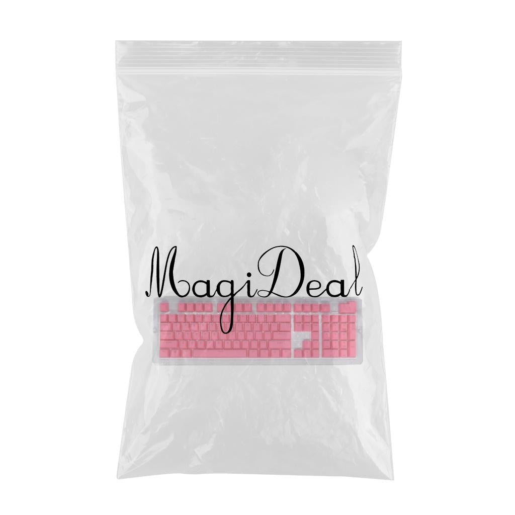 DIY PBT 104 Keys Keycaps for 61 64 72 98 Gaming Mechanical Keyboard  Pink