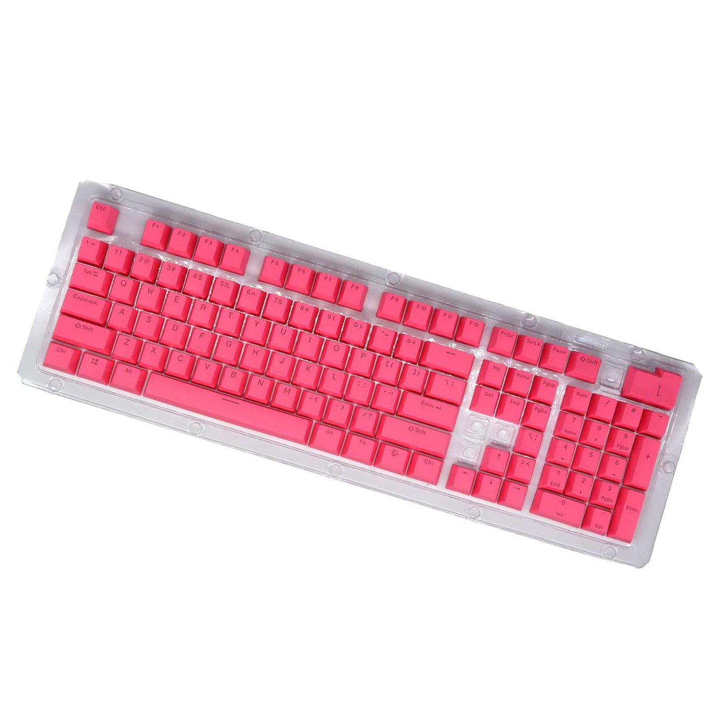DIY PBT 104 Keys Keycaps for 61 64 72 98 Gaming Mechanical Keyboard  Pink